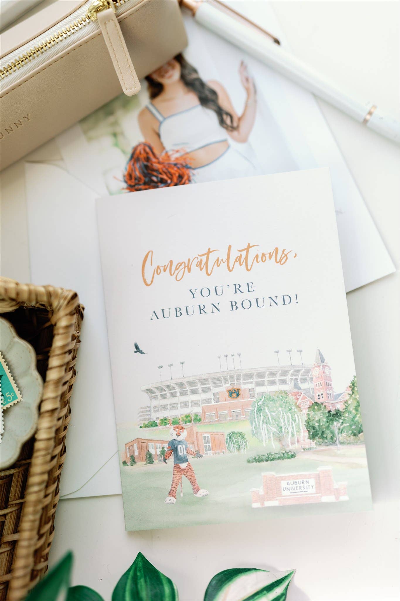 Gracefully Made Art “Congratulations, You’re Auburn Bound!” Greeting Card