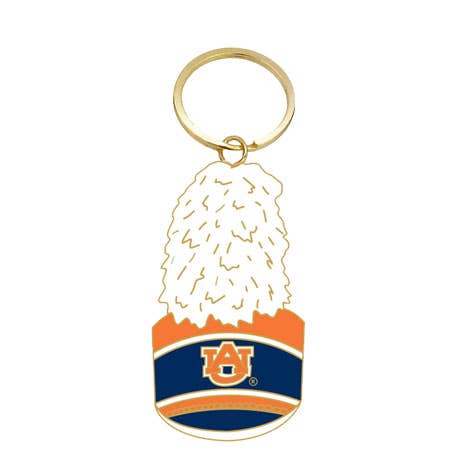 Auburn University Band Hat Enamel Keychain, Collegiate
