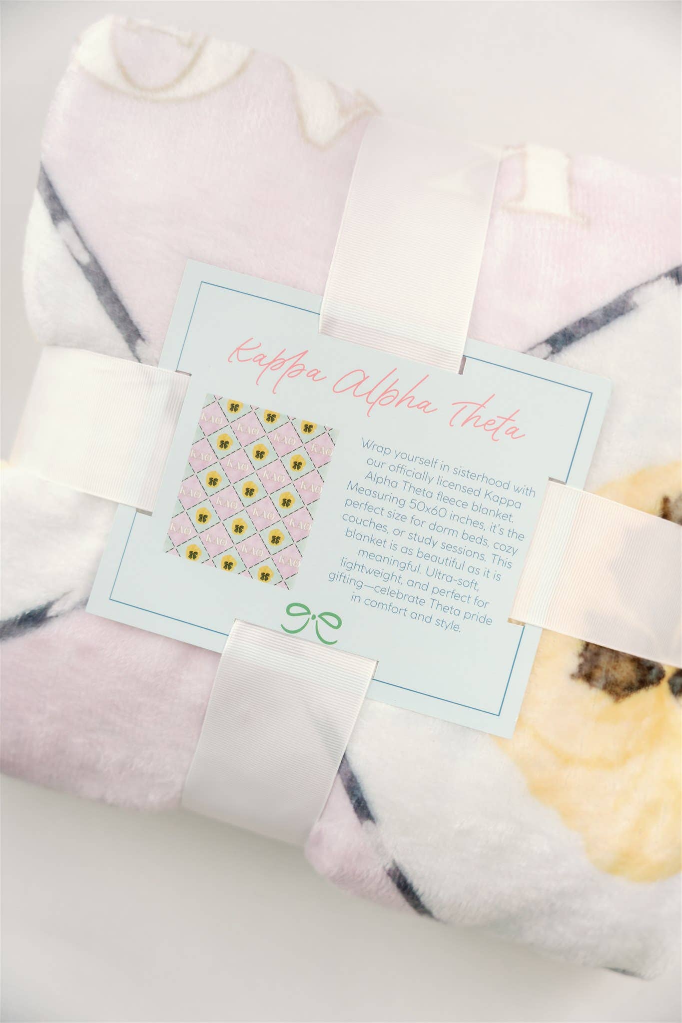 Kappa Alpha Theta Flannel Fleece Blanket