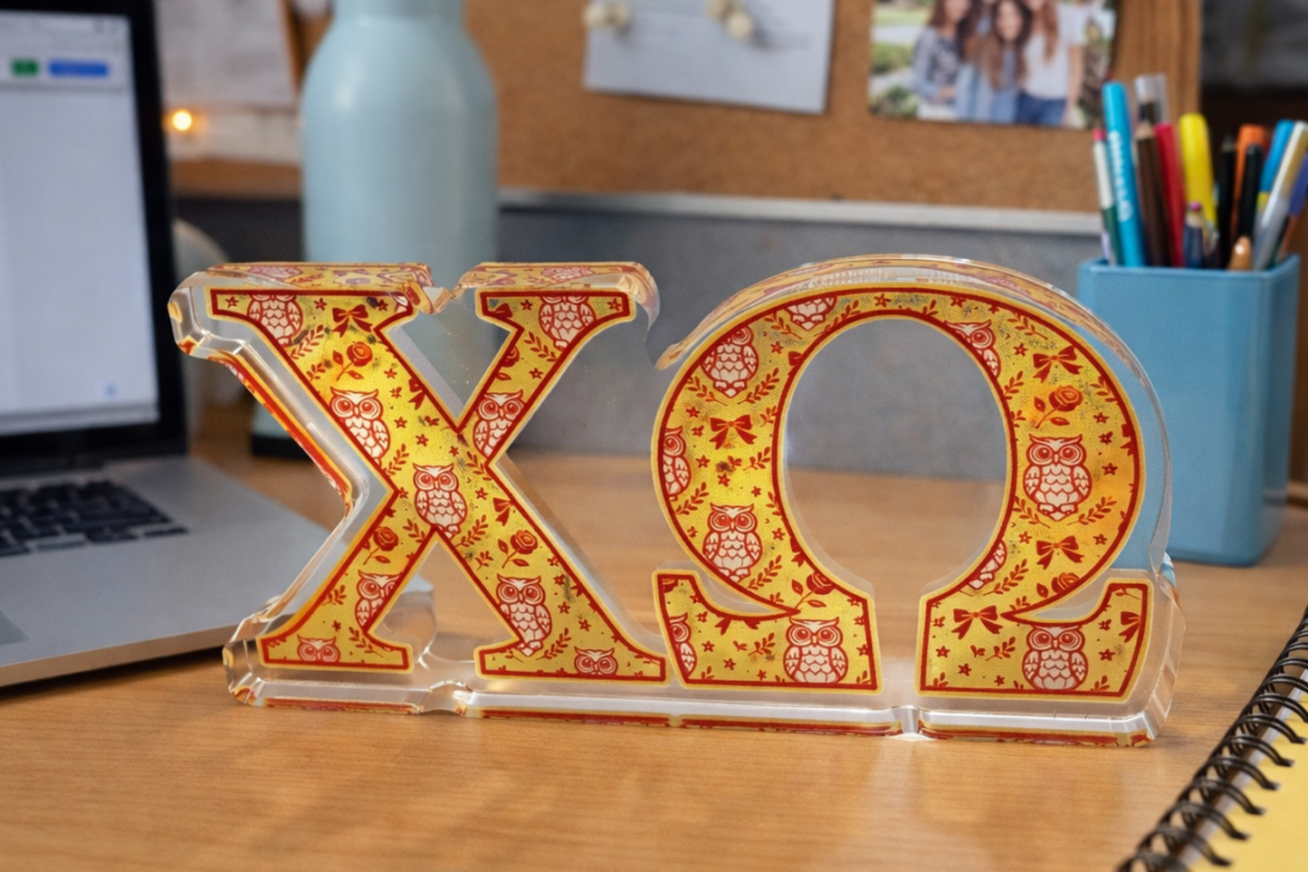 ✨ Chi Omega Acrylic Shelfie