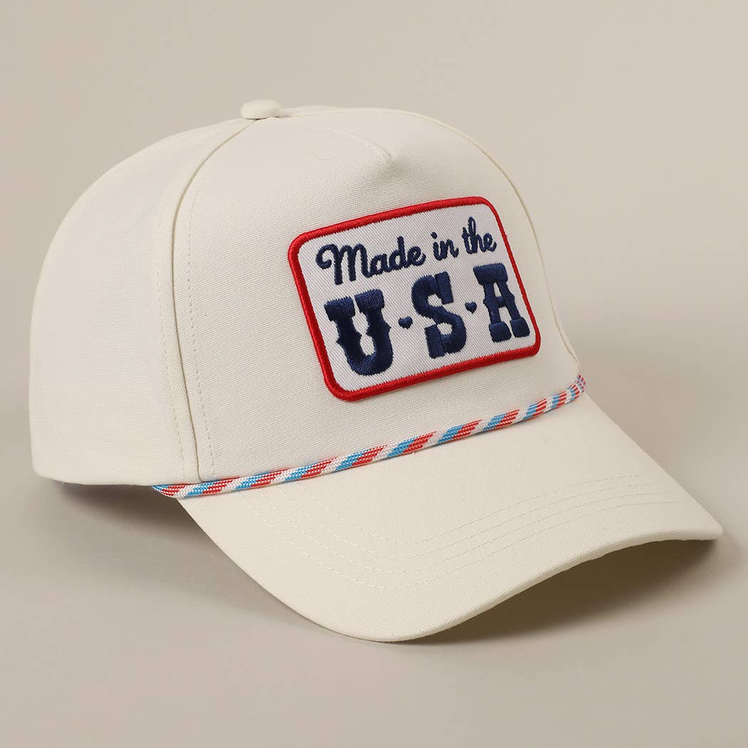 Made in the USA Embroidered Patch Trucker Hat