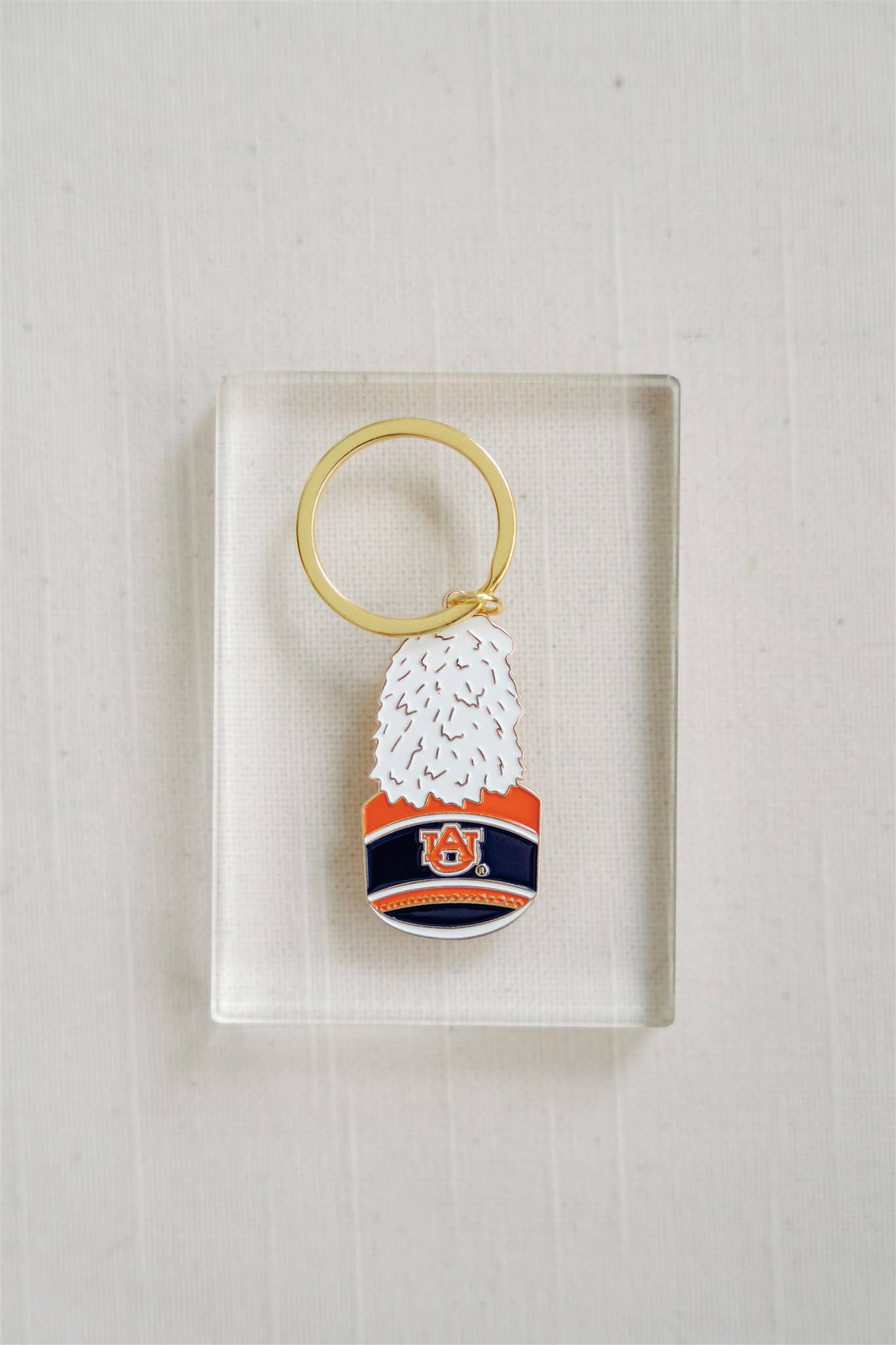 Auburn University Band Hat Enamel Keychain, Collegiate
