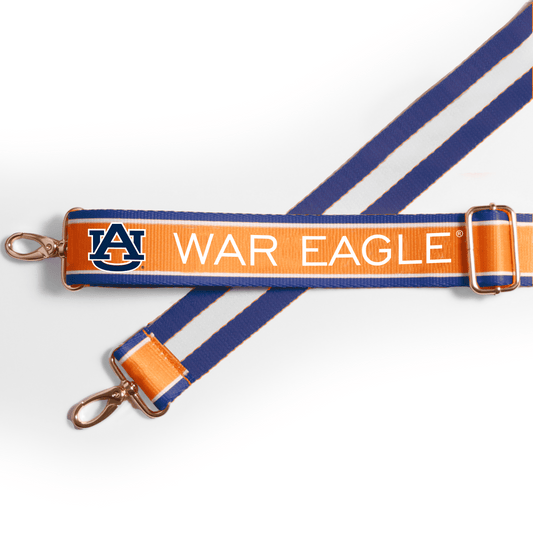 Auburn Tigers Classic Stripe Purse Strap – 1.5"