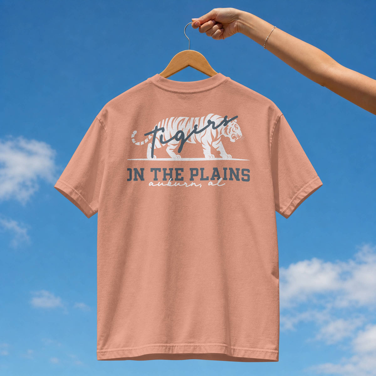 Tigers on the Plains Comfort Colors Tee | Terracotta + Denim