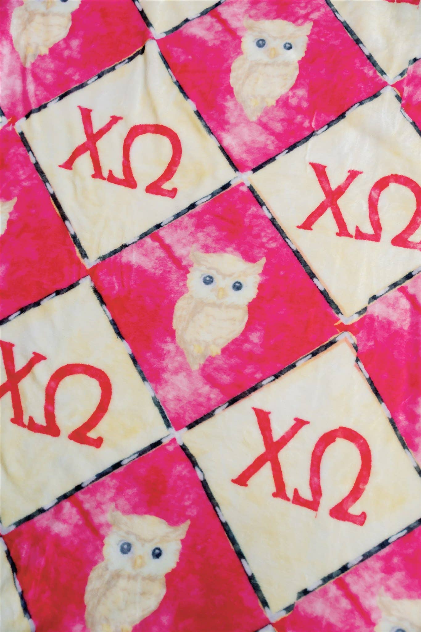 Chi Omega Flannel Fleece Blanket, Sorority