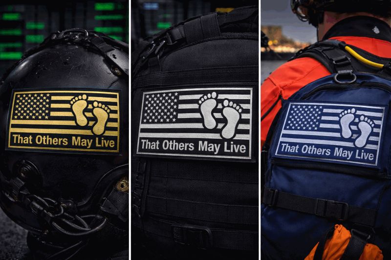 That Others May Live SAR Crew Patch – Flight Crew Leatherette Badge – Pilot / Hoist Operator / Rescue Swimmer Patch